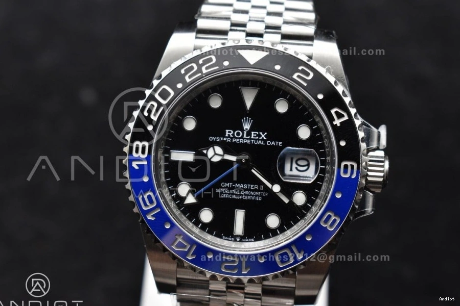 Jubilee Black Clean Bracelet Blue Ceramic BLNR DD3285 126710 CHS Edition GMT-Master II Best Factory on 0420